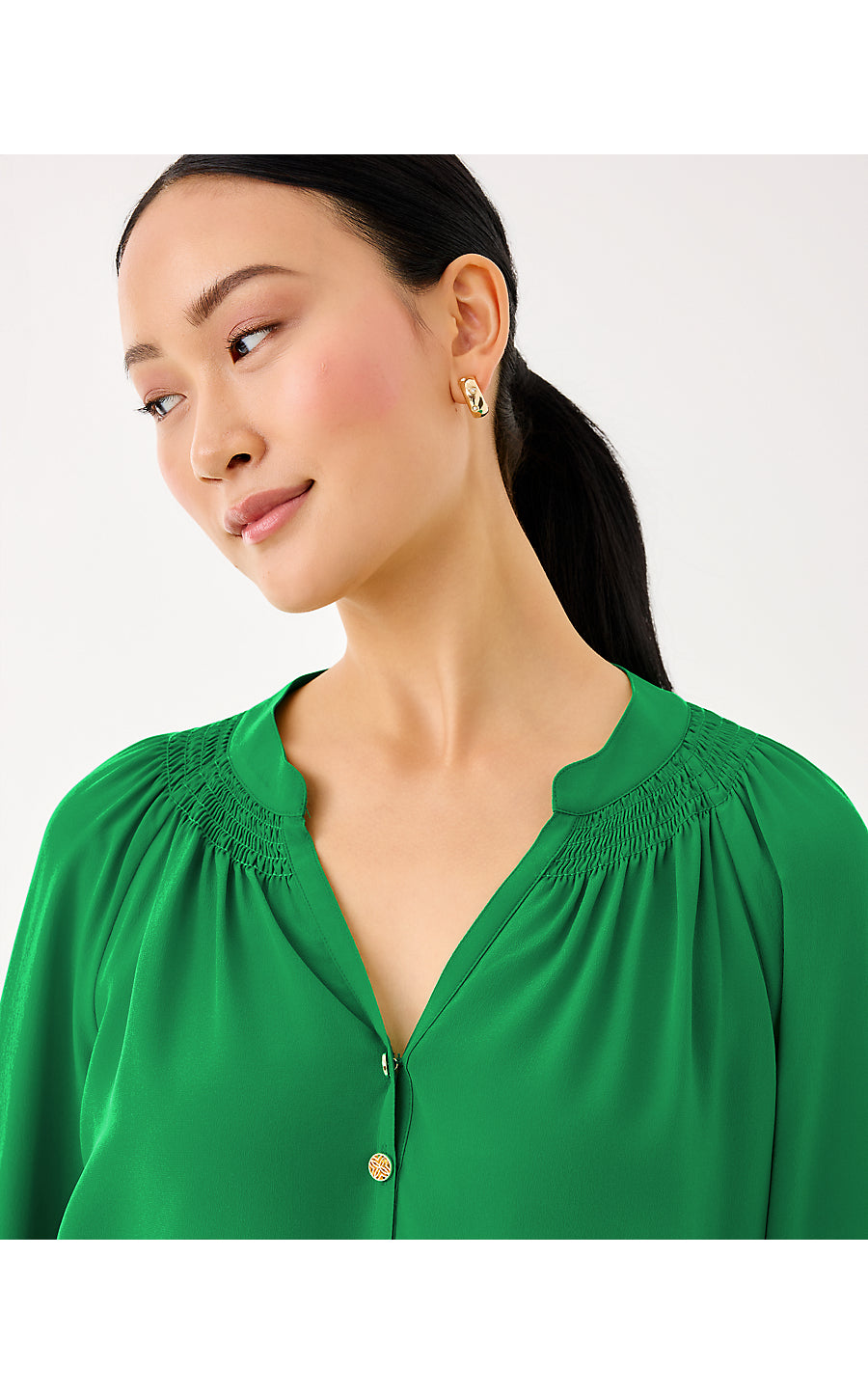 ELSA TOP, BAMBOO GREEN