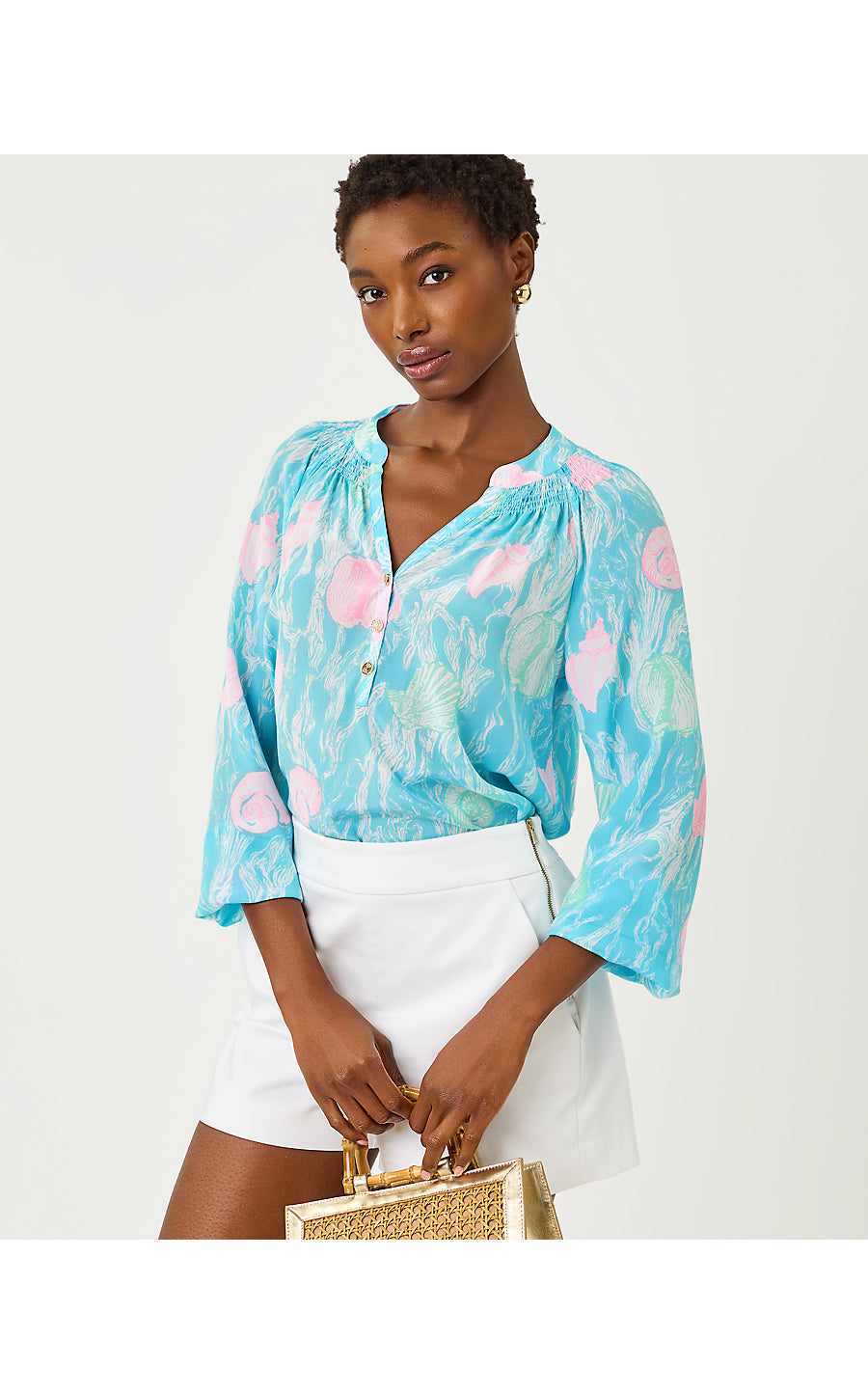 ELSA TOP, CAPRI BLUE SHELDEN
