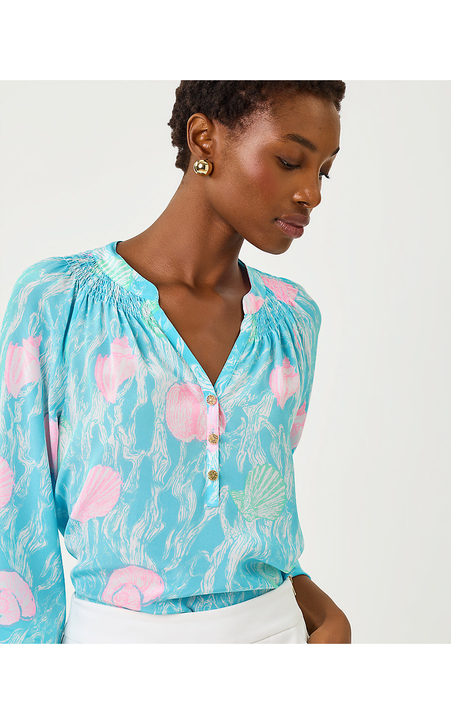 ELSA TOP, CAPRI BLUE SHELDEN