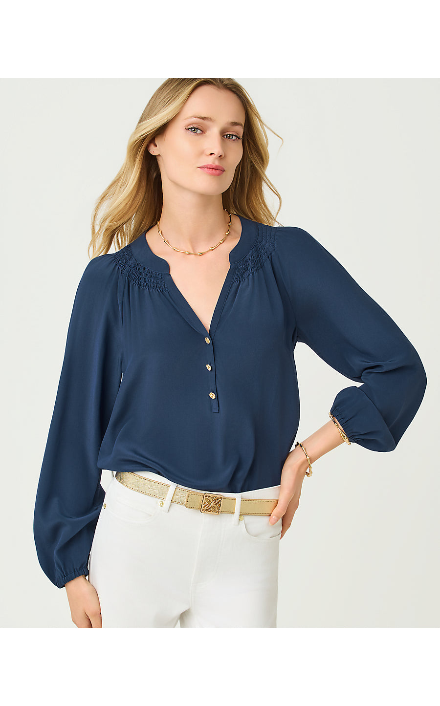 ELSA TOP, LOW TIDE NAVY