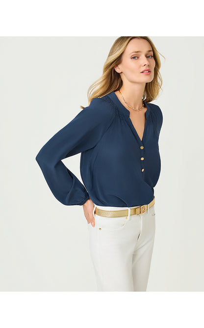 ELSA TOP, LOW TIDE NAVY