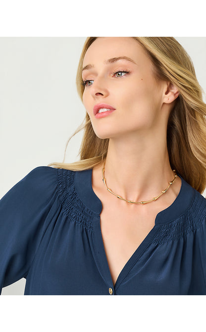 ELSA TOP, LOW TIDE NAVY