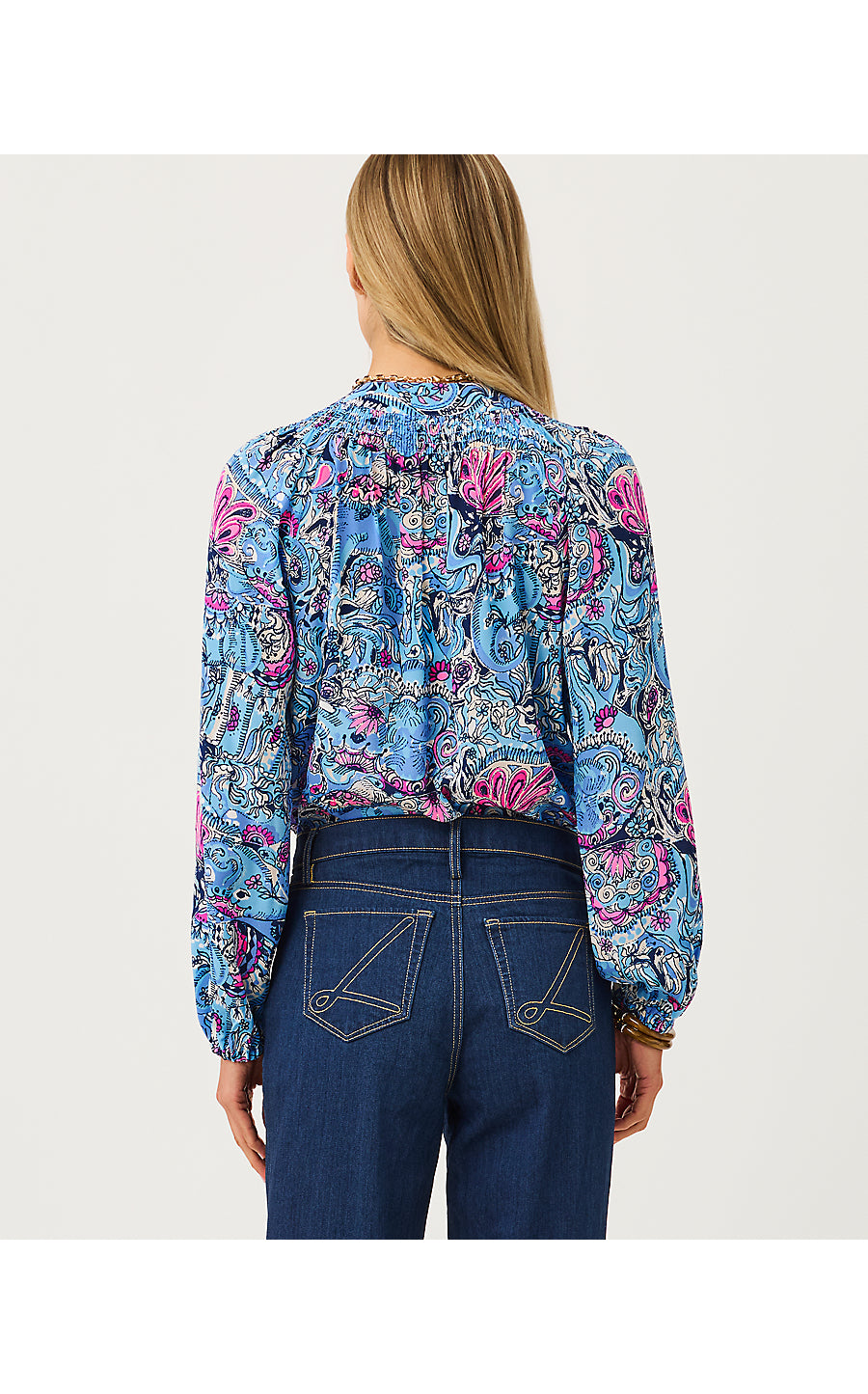ELSA TOP, MULTI PAISLEY PARADE
