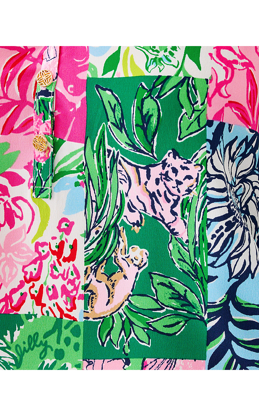 ELSA TOP, MULTI PARTY PUNCH PATCH