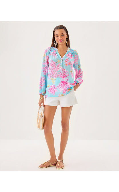 ELSA TOP, MULTI ROYAL CORAL