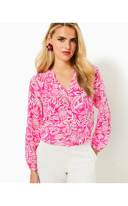 ELSA TOP, PASSION FRUIT PINK ABSOLUTELY FLAMAZING
