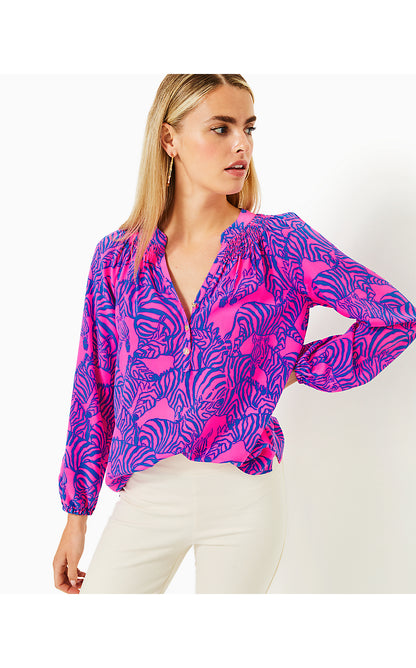 ELSA TOP, PASSION FRUIT PINK WILD NIGHTS