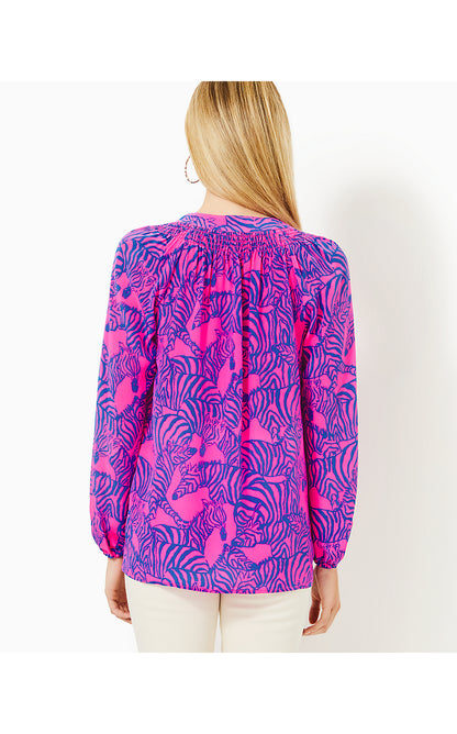 ELSA TOP, PASSION FRUIT PINK WILD NIGHTS