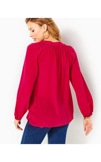 ELSA TOP, POINSETTIA RED