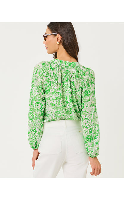 ELSA TOP, PUTTING GREEN LIL FLEUR DE LILLY