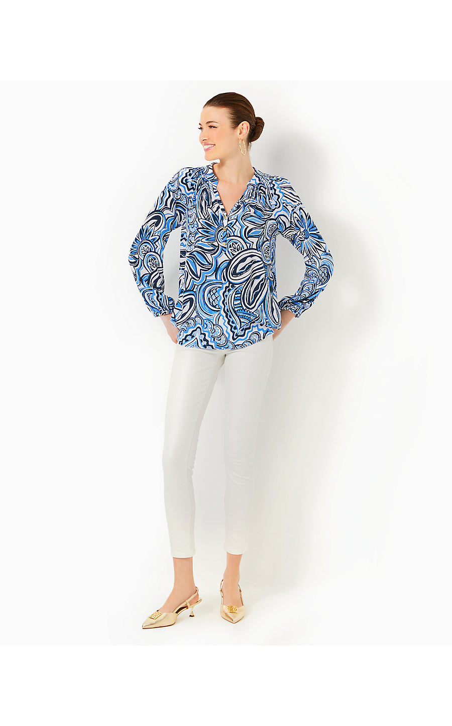 ELSA TOP, RESORT WHITE GIVE IT A WHIRL