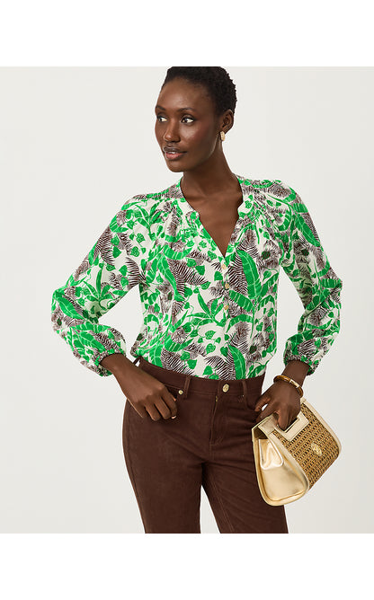 ELSA TOP, VANILLA SPICE HIDE AND LEAF
