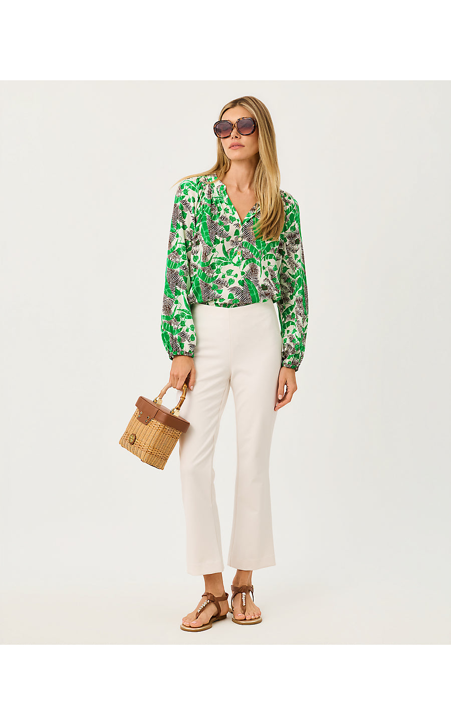 ELSA TOP, VANILLA SPICE HIDE AND LEAF