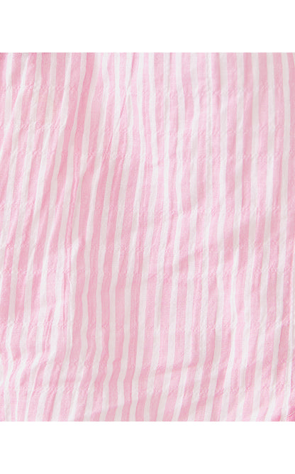 SEA VIEW BUTTON DOWN, CONCH SHELL PINK LTWT OXFORD STRIPE