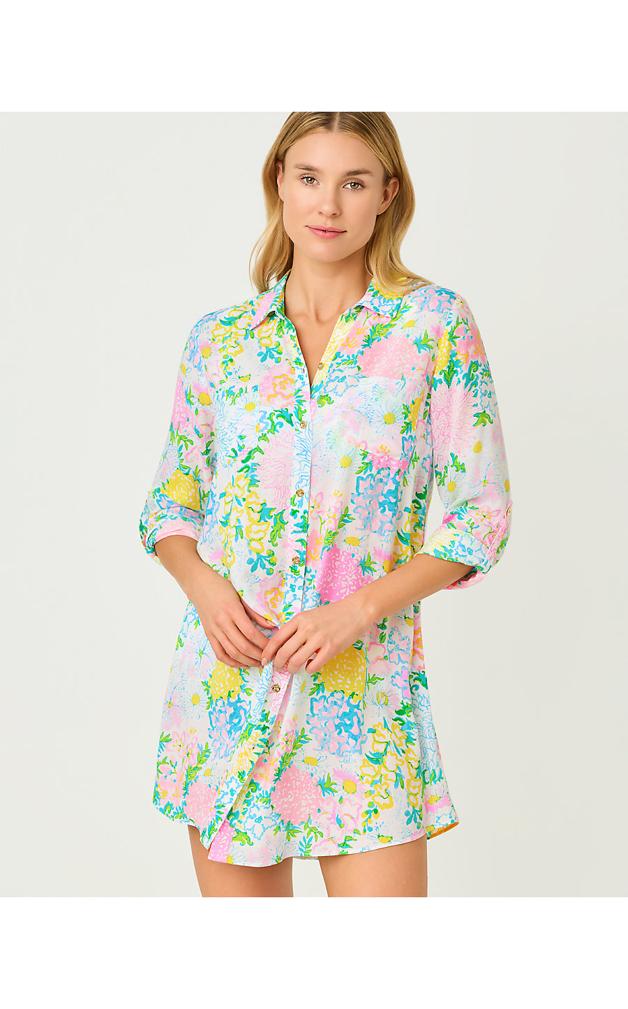 NATALIE COVERUP, MULTI LILLY GARDEN