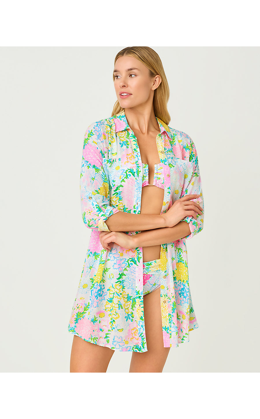 NATALIE COVERUP, MULTI LILLY GARDEN