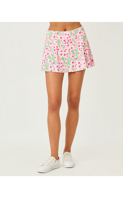 AILA SKORT UPF 50+, CONCH SHELL PINK LIL SUNNY DAISIES