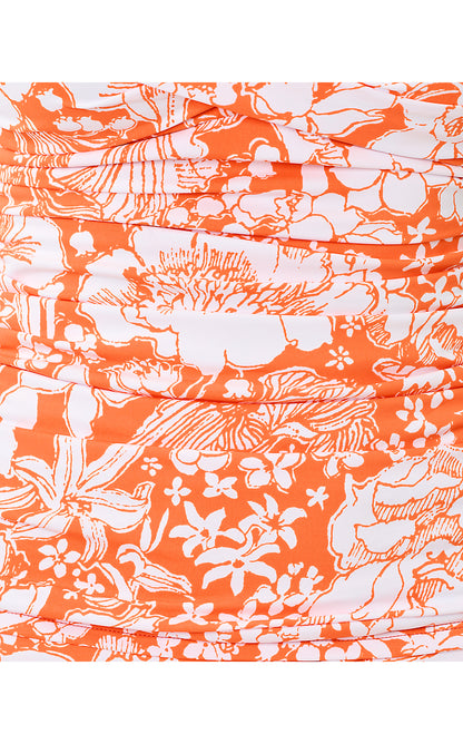 FLAMENCO TANKINI, SUNSET ORANGE BUDDING ROMANCE