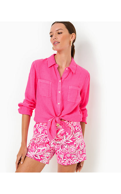 CALLAHAN STRETCH SHORT, PASSION FRUIT PINK ABSOLUTELY FLAMAZING