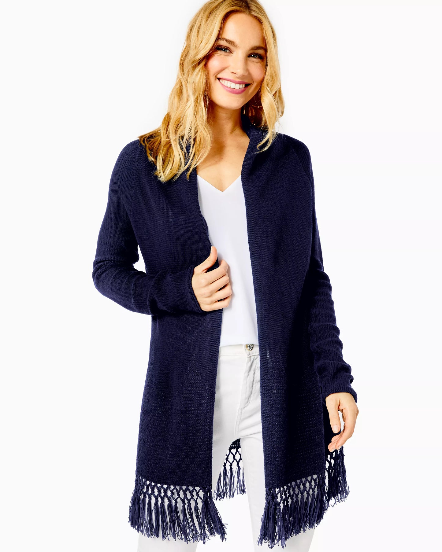 TATUM CARDIGAN, TRUE NAVY