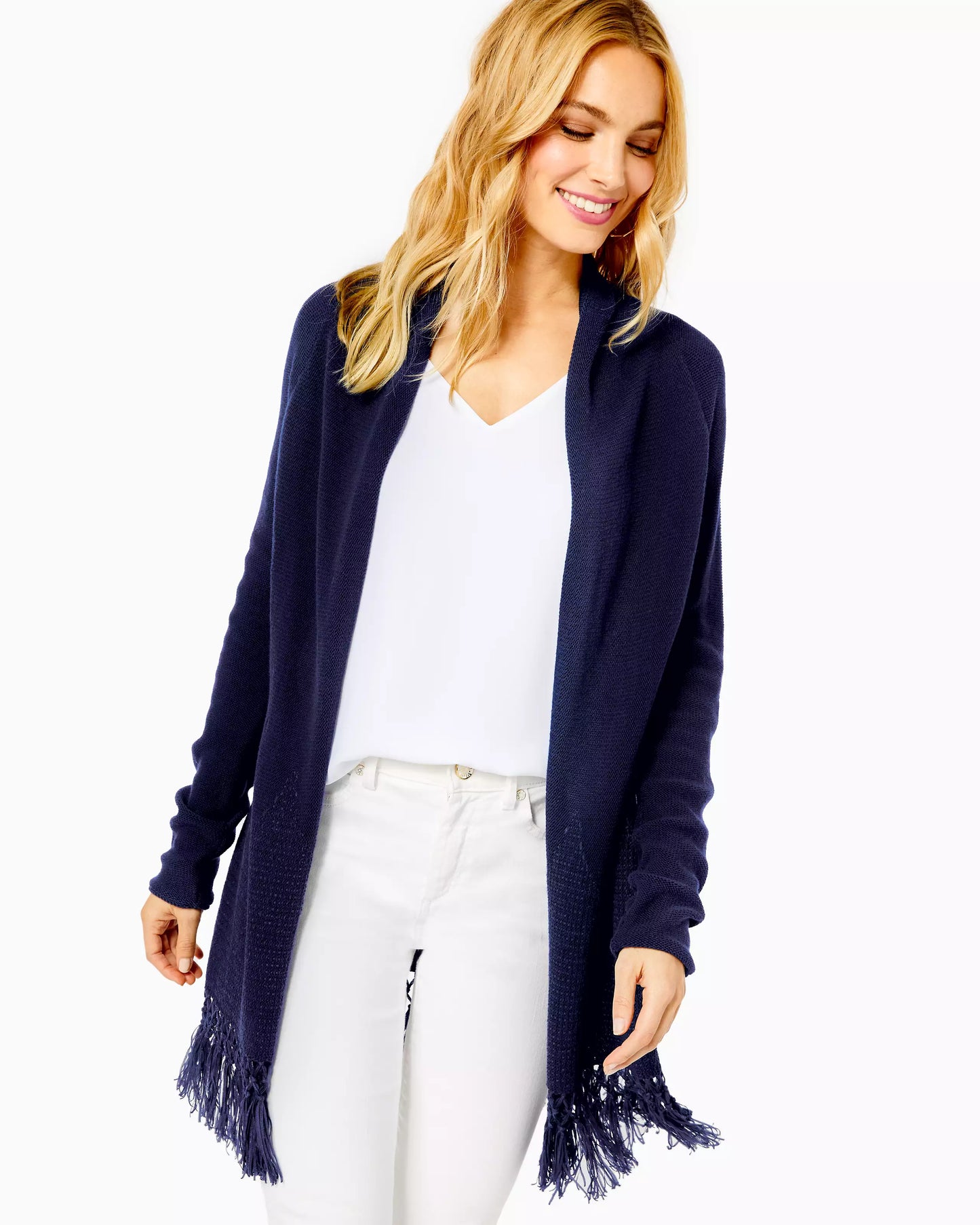 TATUM CARDIGAN, TRUE NAVY