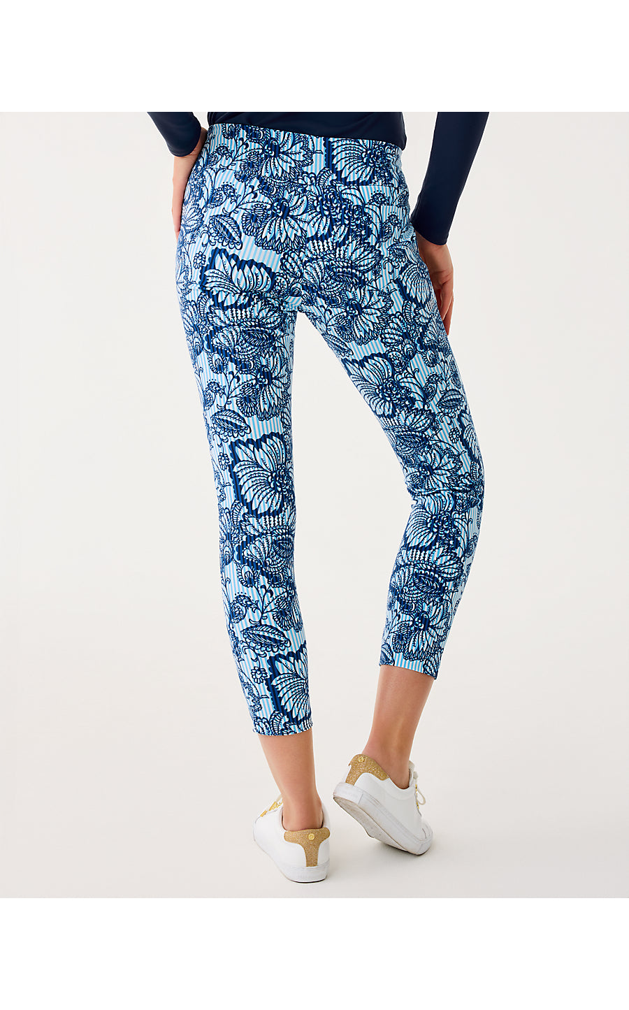 CORSO PANT UPF 50+, STARLIGHT NAVY PROUD AS A PEACOCK STRIPE GOLF