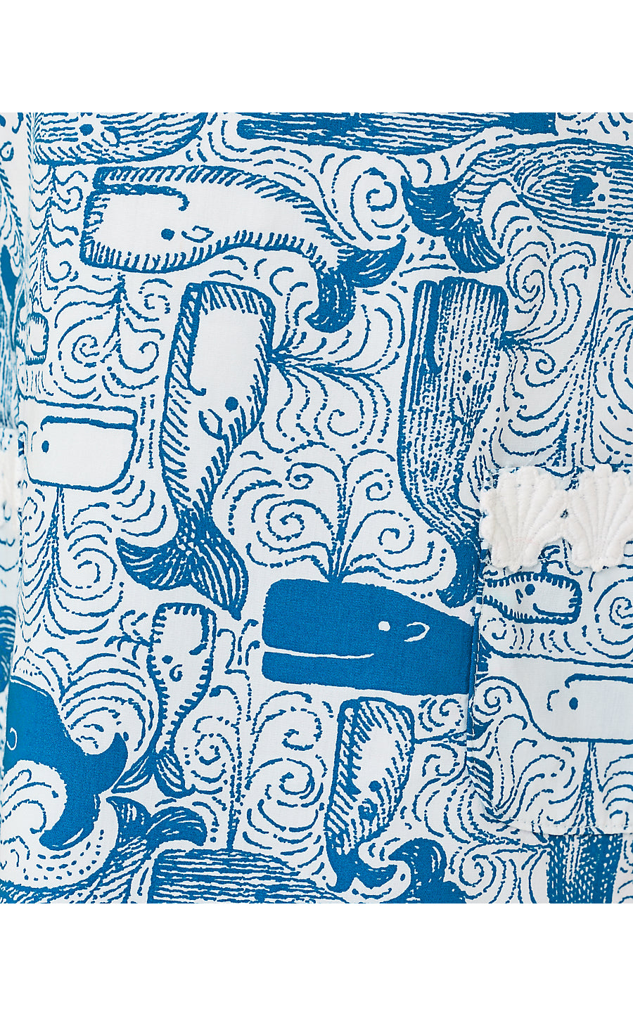 LITTLE LILLY CLASSIC SHIFT, NASSAU BLUE THAR SHE BLOWS