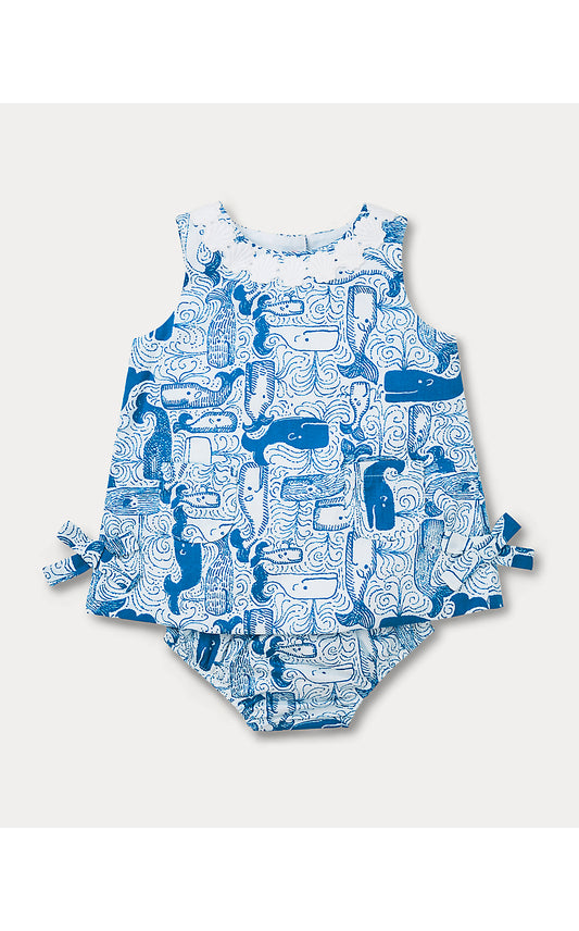 BABY LILLY SHIFT, NASSAU BLUE THAR SHE BLOWS