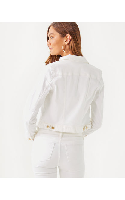 SEASPRAY DENIM JACKET, RESORT WHITE