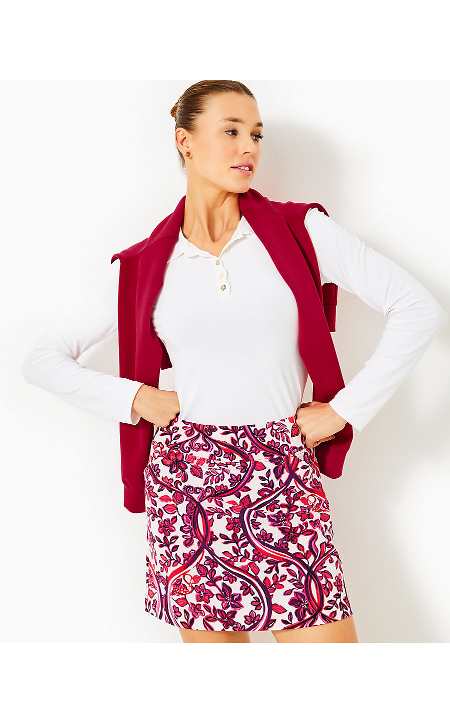 MONICA SKORT UPF 50+, COCONUT SLICE OF PARADISE GOLF