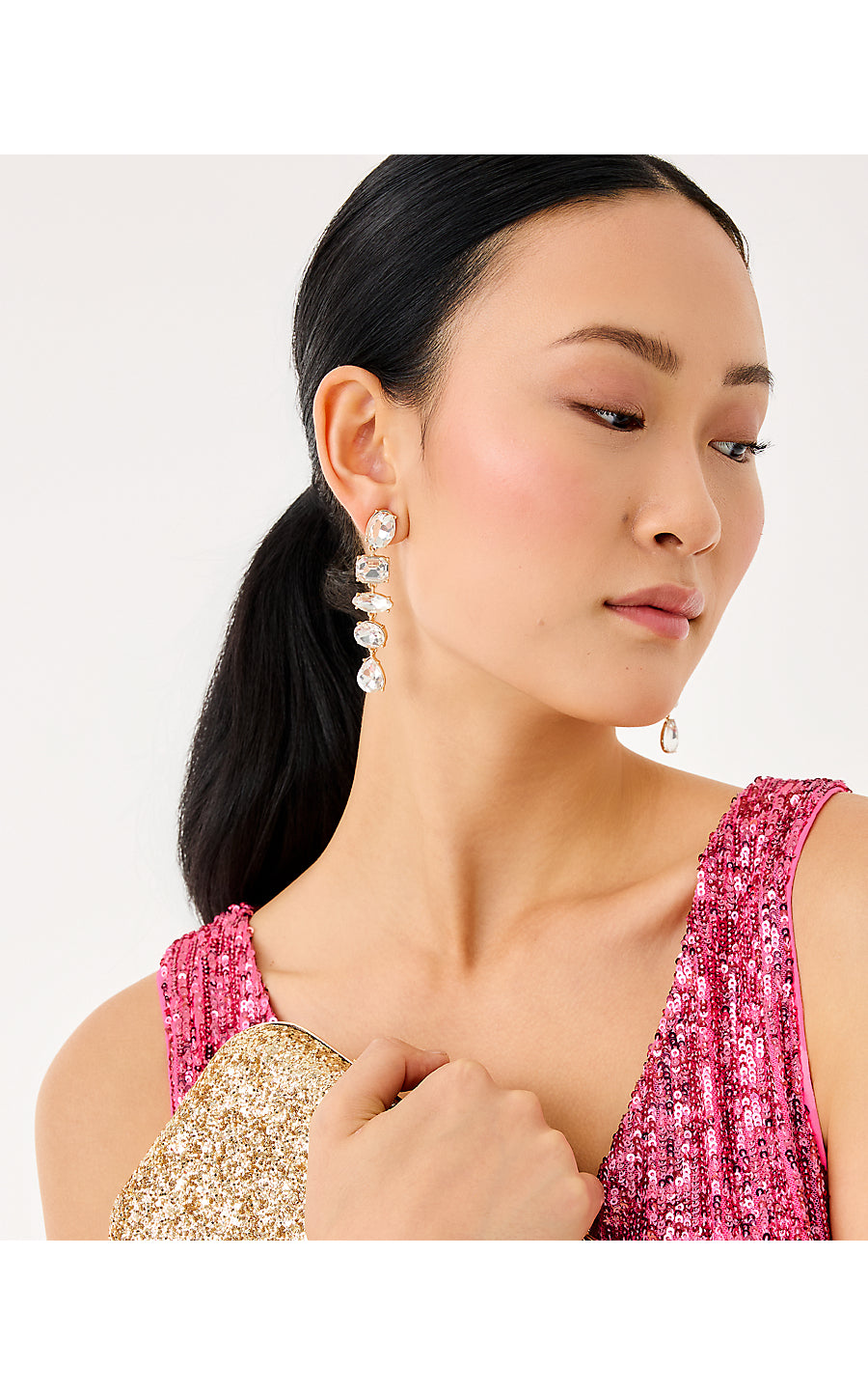 PARADISE EARRINGS, CLEAR