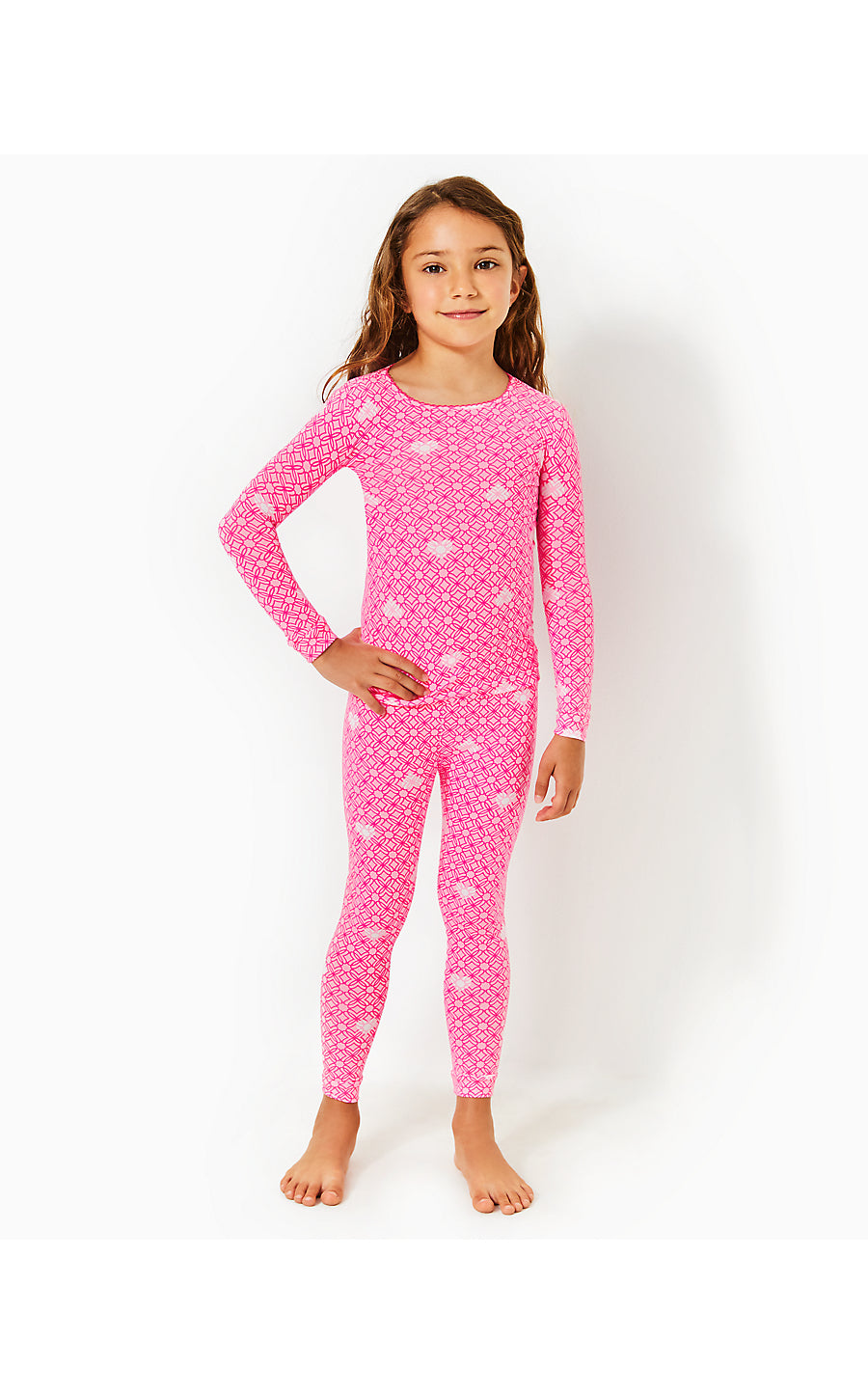 SAMMY PAJAMA SET, PASSION FRUIT PINK FLUTTERING HEARTS