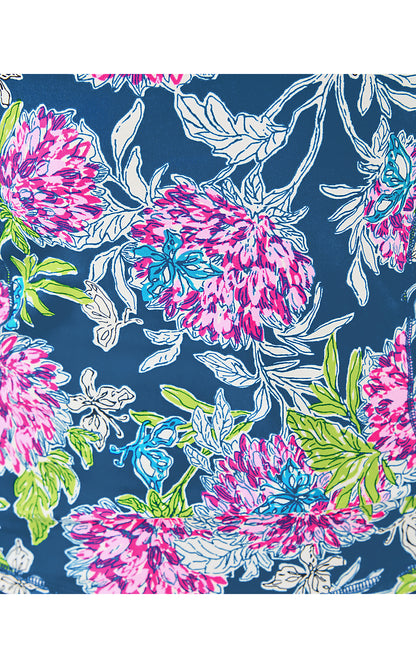 JUSTINE HALF ZIP UPF 50+, MULTI DAHLIA LICIOUS