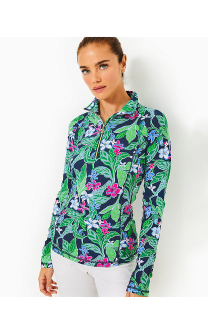 JUSTINE HALF ZIP UPF 50+, MULTI UNTAMED