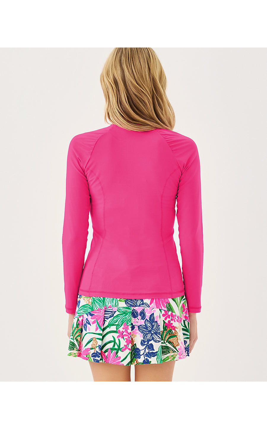 JUSTINE HALF ZIP UPF 50+, PARIGI PINK