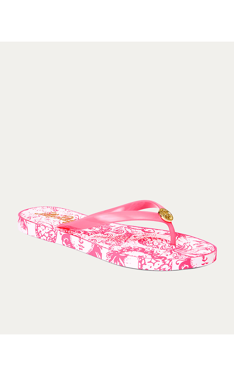 POOL FLIP FLOP, CHERRY BLOSSOM PINK LIL FLEUR DE LILLY SHOE
