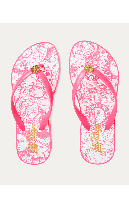 POOL FLIP FLOP, CHERRY BLOSSOM PINK LIL FLEUR DE LILLY SHOE