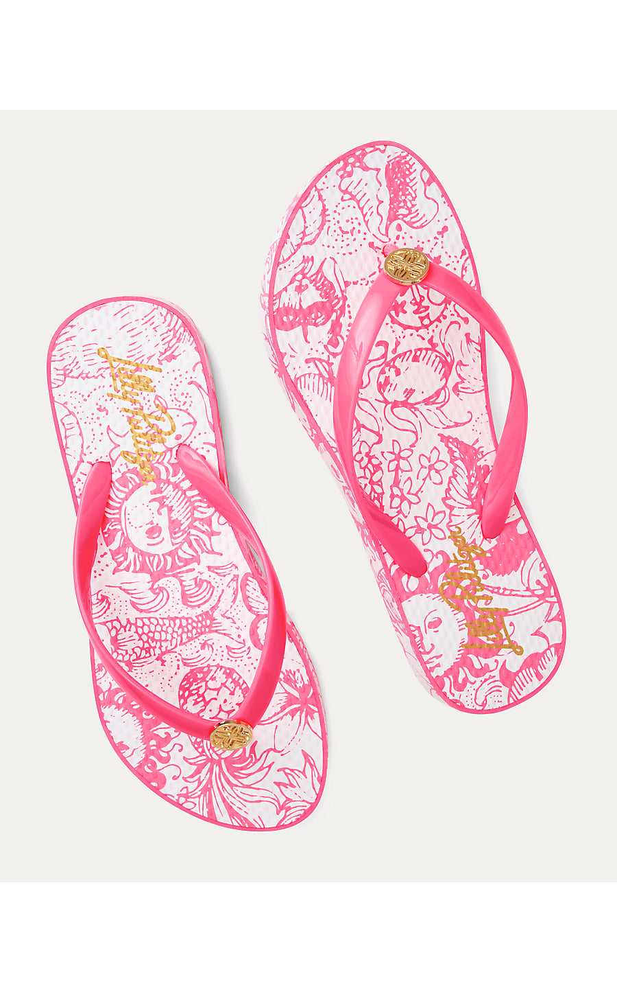POOL FLIP FLOP, CHERRY BLOSSOM PINK LIL FLEUR DE LILLY SHOE