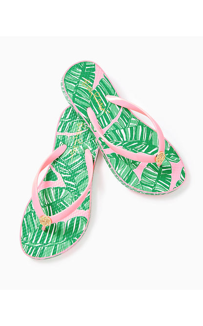 POOL FLIP FLOP, CONCH SHELL PINK LETS GO BANANAS SHOE
