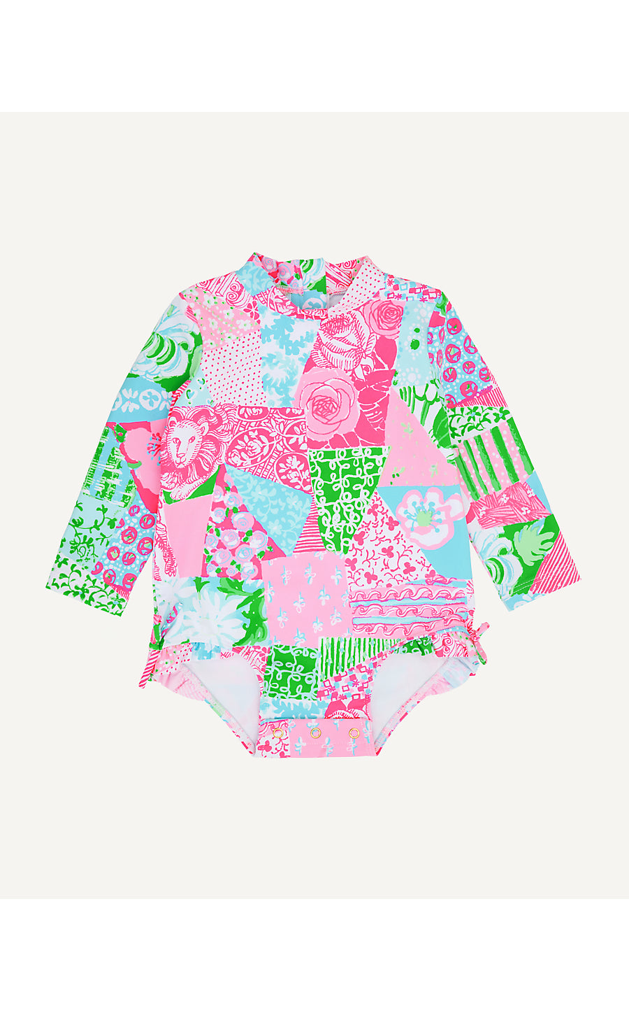 IDELLA INFANT SWIMSUIT UPF 50+, MULTI CRAZY QUILT