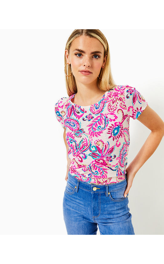 ETTA SCOOP-NECK TOP, COCONUT FLITTING ABOUT