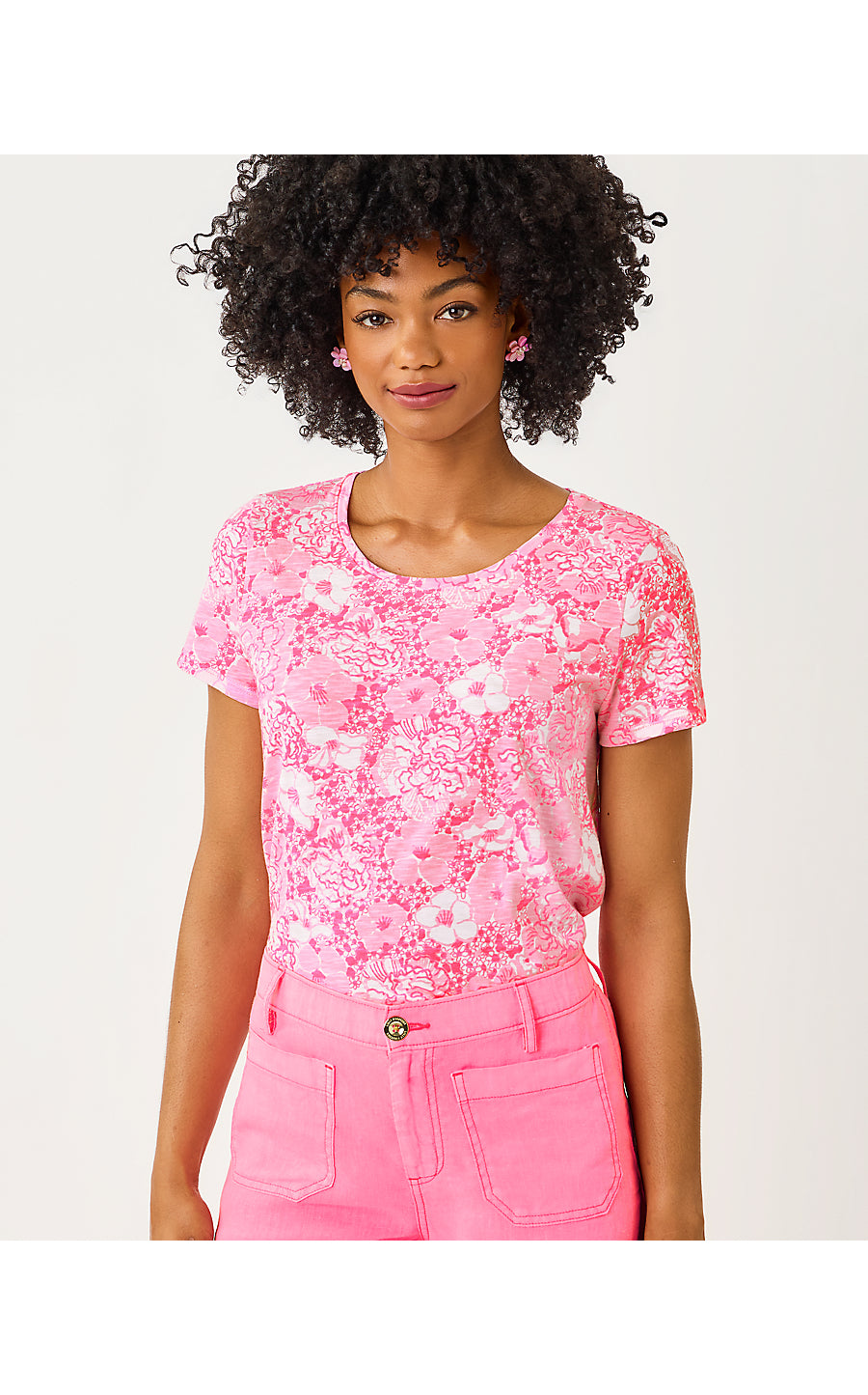 ETTA SCOOP-NECK, CONCH SHELL PINK BURST OF JOY