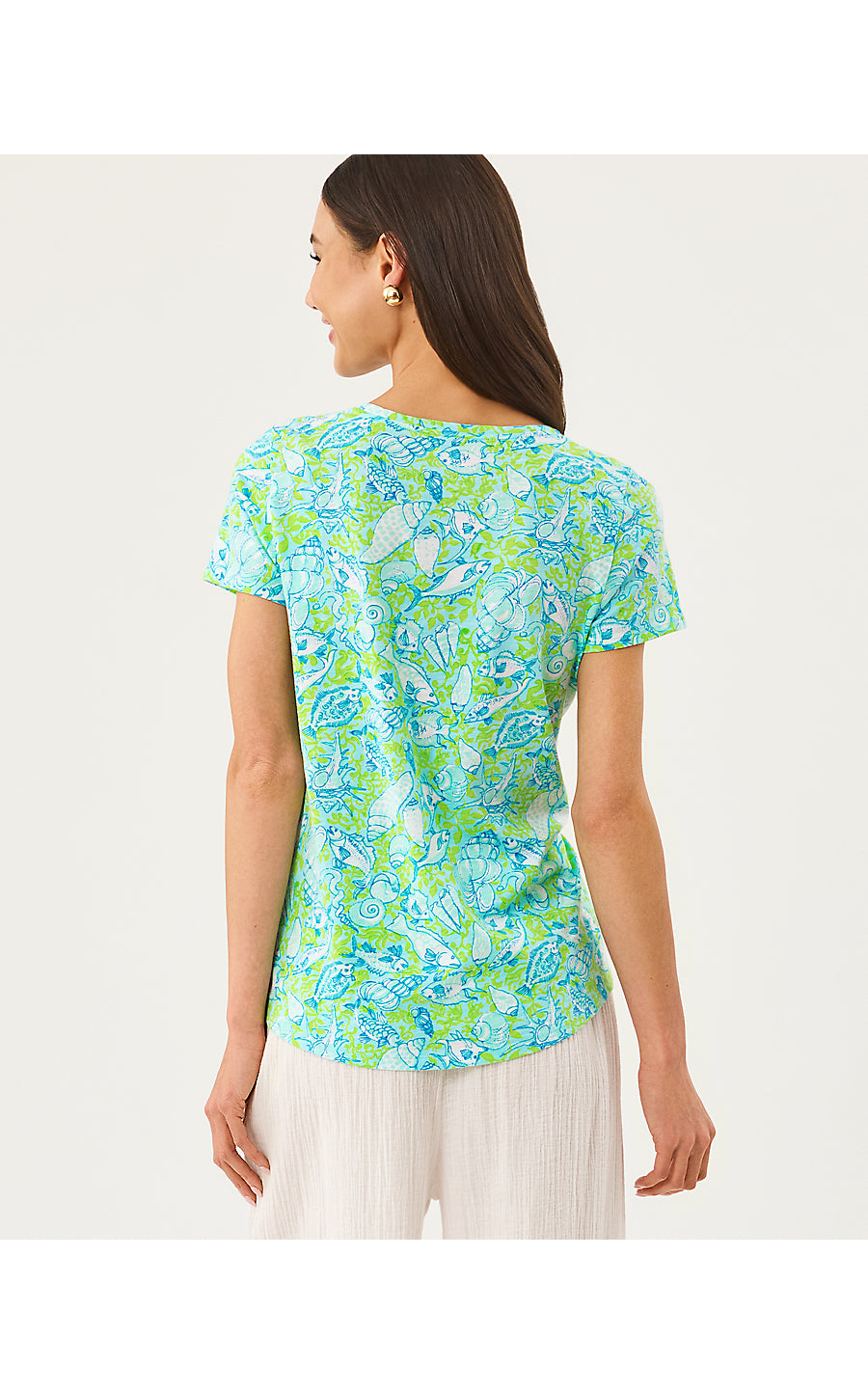 ETTA SCOOP-NECK, DAY DREAM BLUE THROW ME A LINE