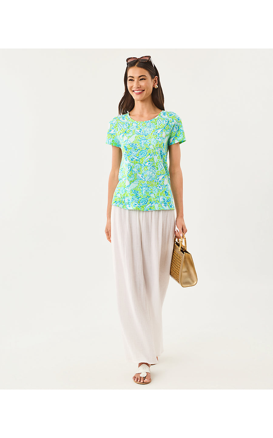 ETTA SCOOP-NECK, DAY DREAM BLUE THROW ME A LINE