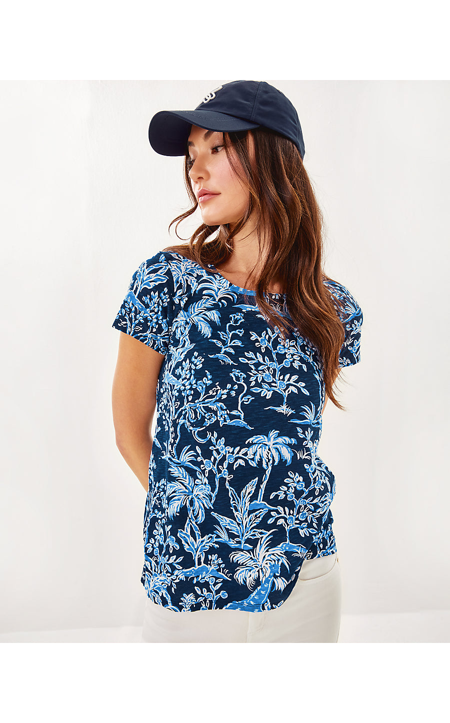 ETTA SCOOP-NECK, LOW TIDE NAVY TALL TALES