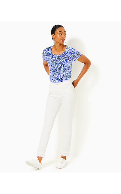 ETTA SCOOP-NECK TOP, MARTINIQUE BLUE ZEE BEBE