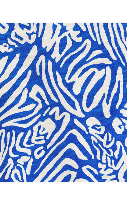ETTA SCOOP-NECK TOP, MARTINIQUE BLUE ZEE BEBE
