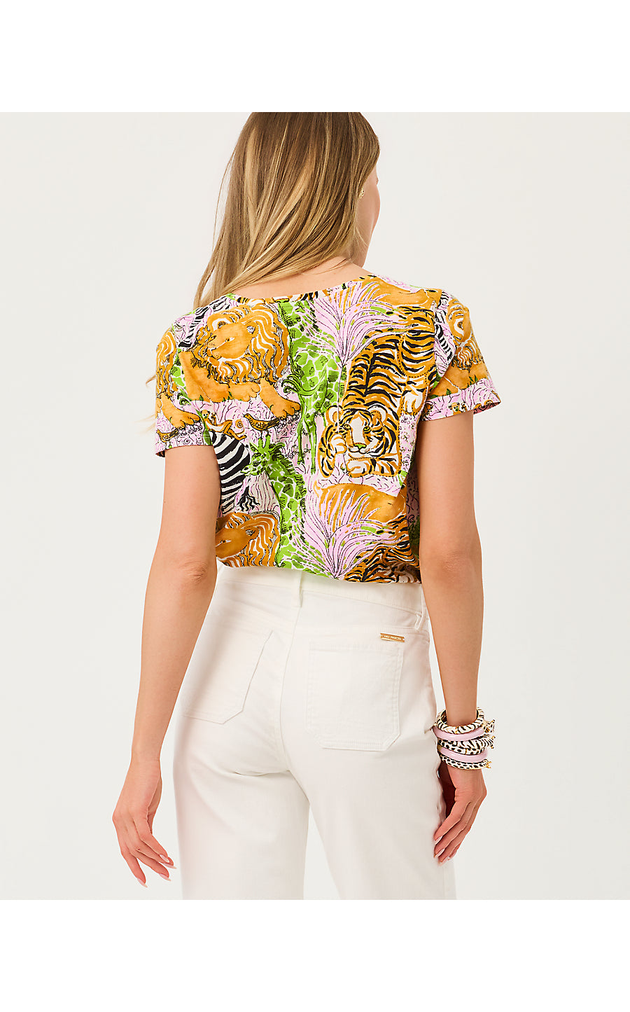 ETTA SCOOP-NECK, MULTI LILLYS ZOO