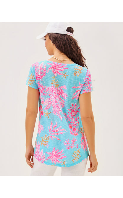 ETTA SCOOP-NECK, MULTI ROYAL CORAL