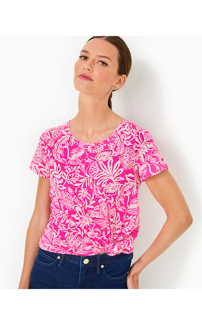 ETTA SCOOP-NECK TOP, PASSION FRUIT PINK ABSOLUTELY FLAMAZING